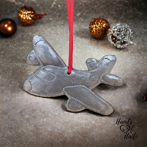 Plane Airplane Pilot Flight Attendant Ornament