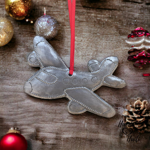 Plane Airplane Pilot Flight Attendant Ornament