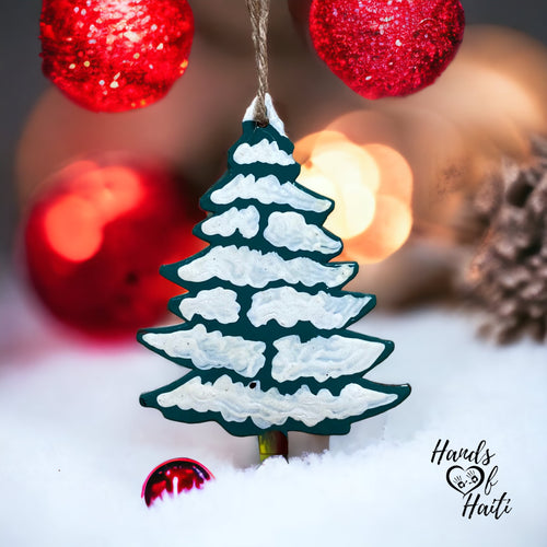 Painted Christmas Tree Ornament