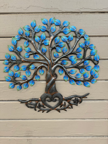 Blue Tree of Life with Heart Trunk - 23