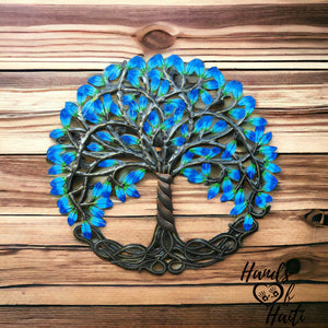 Blue Painted Tree of Life 23”